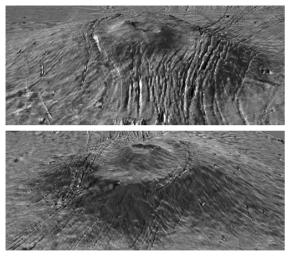 PIA02803: Major Martian Volcanoes from MOLA - Alba Patera