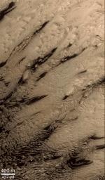 PIA02841: Layered Material in West Arabia Terra Crater