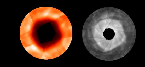 PIA03864: Cold Hole Over Jupiter's Pole