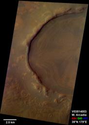 PIA04263: Western Arcadia Planitia
