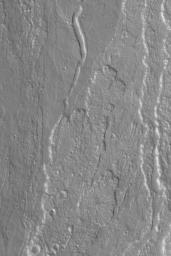 PIA04812: Olympus Mons Lava Flows