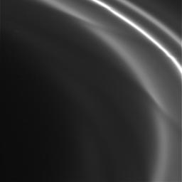 PIA06097: Cassini's First Picture of F Ring