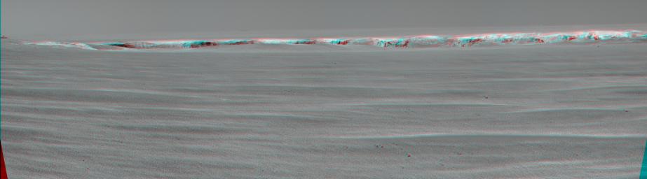 PIA08776: Pancam Peek into 'Victoria Crater' (Stereo)