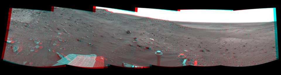 PIA11977: View Ahead After Spirit's Sol 1861 Drive (Stereo)