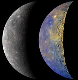 PIA12371: Mercury in True and Enhanced Color