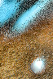 PIA13662: Mars Odyssey All Stars: Polar Dunes