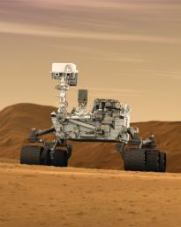 PIA14164: Mars Rover Curiosity in Artist's Concept, Tall
