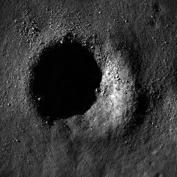 PIA14421: Bouldery Crater near Mare Australe