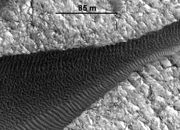 PIA15680: Ripple Movement on Sand Dune in Nili Patera, Mars