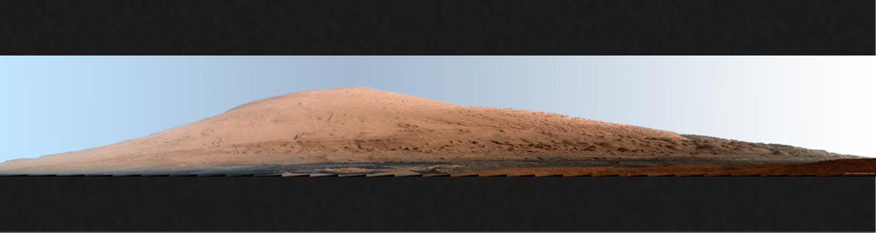 PIA16768: Mount Sharp Panorama in White-Balanced Colors