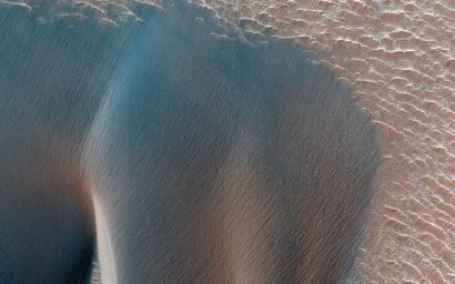 PIA17724: Northwest Ius Chasma Landslide and Dune Field