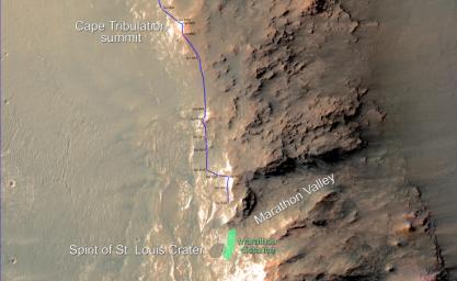 PIA19141: Opportunity Rover Nears Mars Marathon Feat
