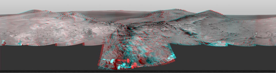 PIA19156: Opportunity's Approach to 'Marathon Valley' (Stereo)