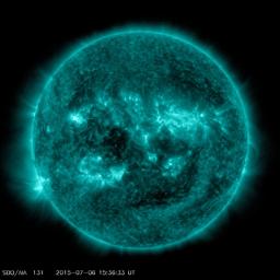 PIA19680: Solar Activity Seen at Sunspot Site Tracked by Mars Rover