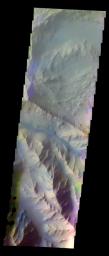 PIA19771: Coprates Chasma - False Color