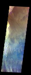 PIA20084: Hebes Chasma - False Color