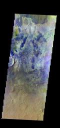 PIA21163: Schiaparelli Crater - False Color