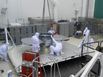 PIA21845: Cruise Stage of NASA's InSight Spacecraft