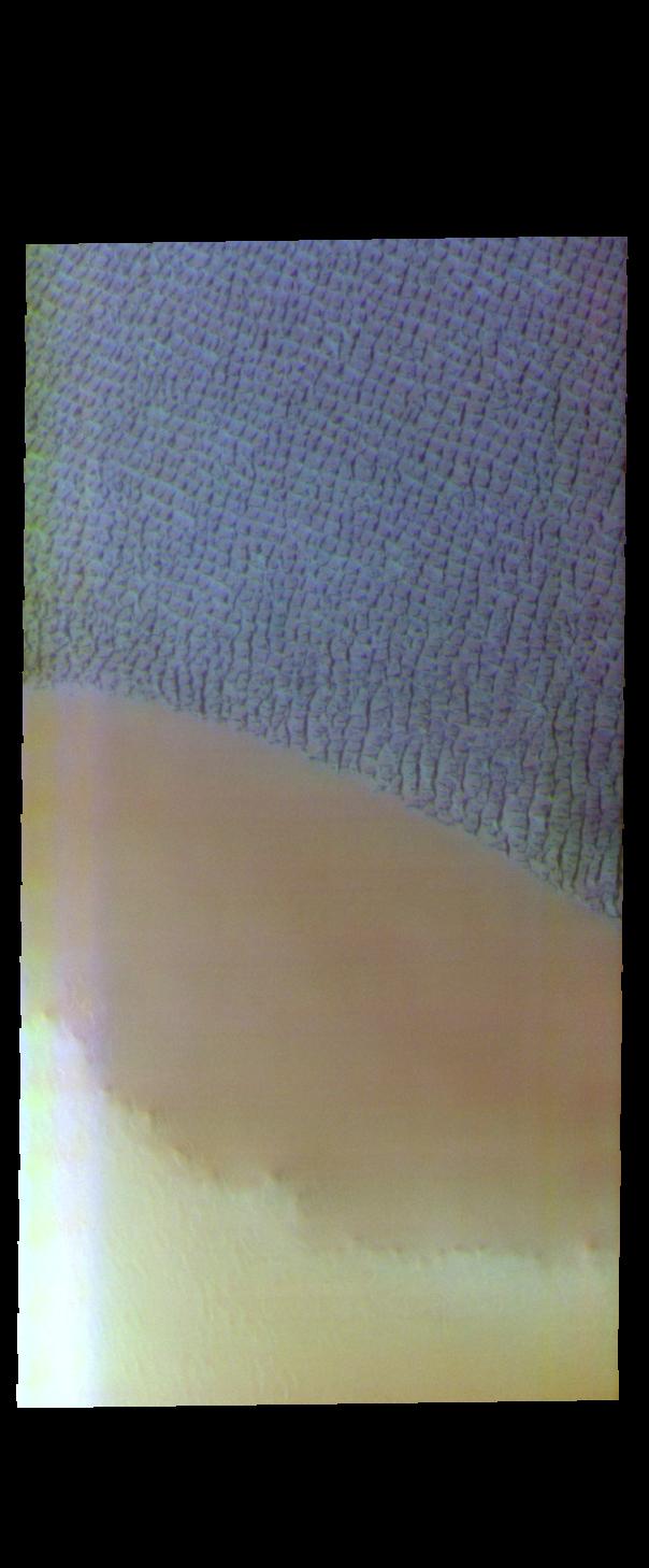 PIA22709: Escorial Crater - False Color