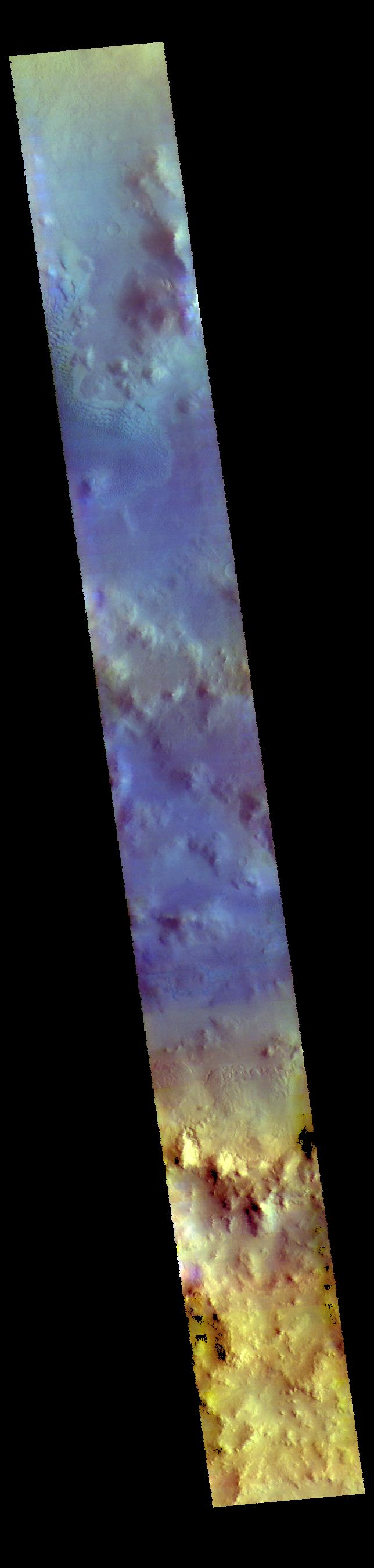 PIA22731: Lyot Crater - False Color