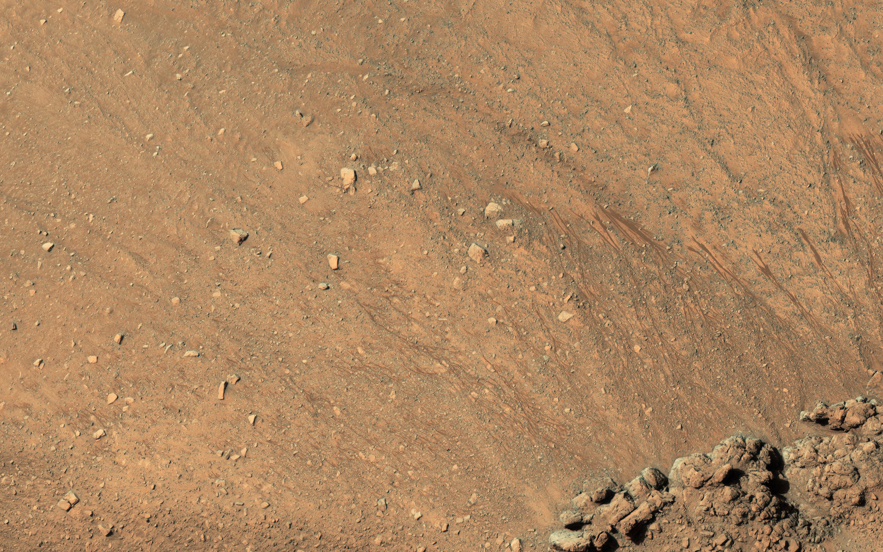 PIA22898: The Eastern Slope of Asimov Crater's Central Pit