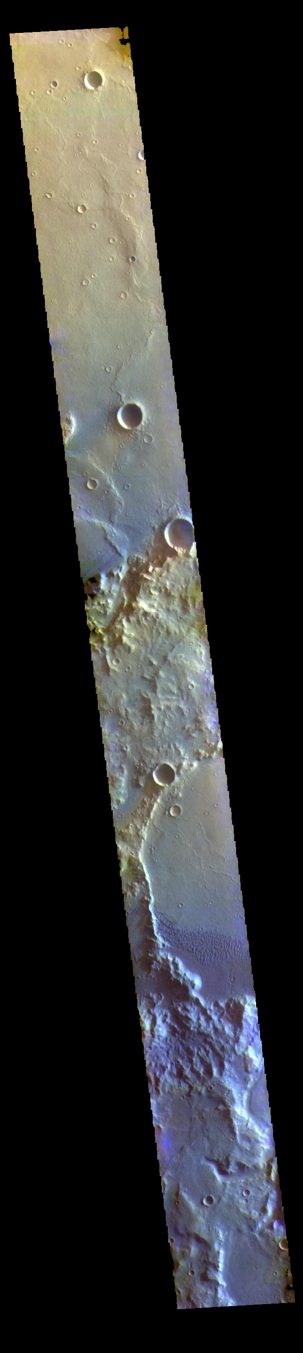 PIA24453: Terra Cimmeria Dunes - False Color