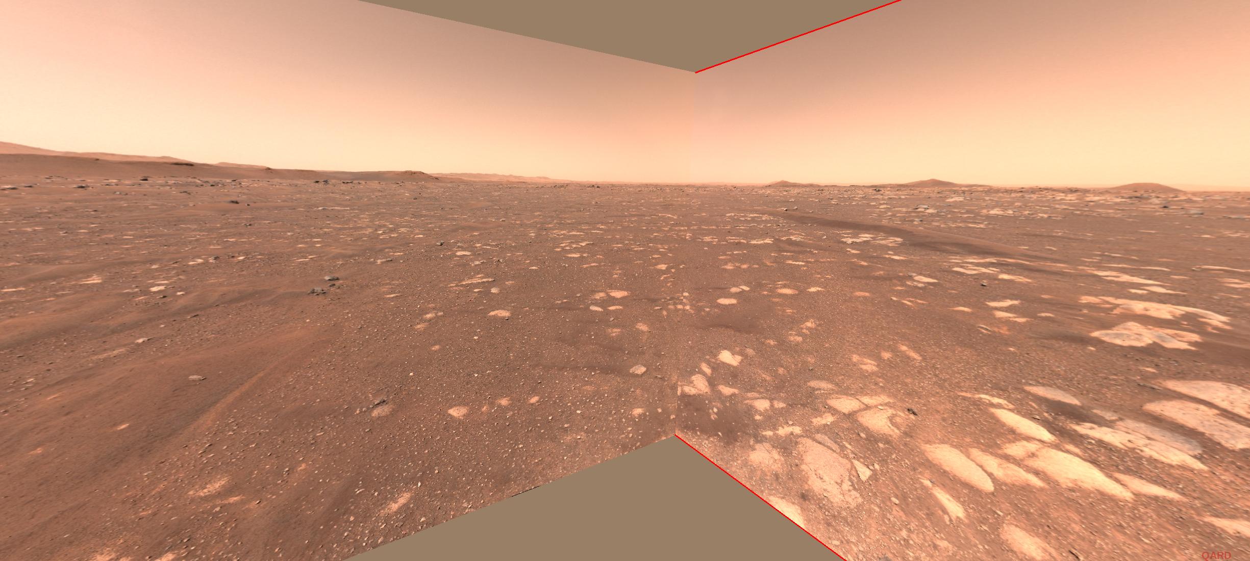 PIA24495: Rover Point of View of Ingenuity Flight Zone