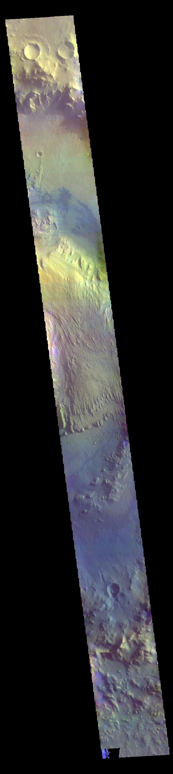 PIA24509: Gale Crater - False Color