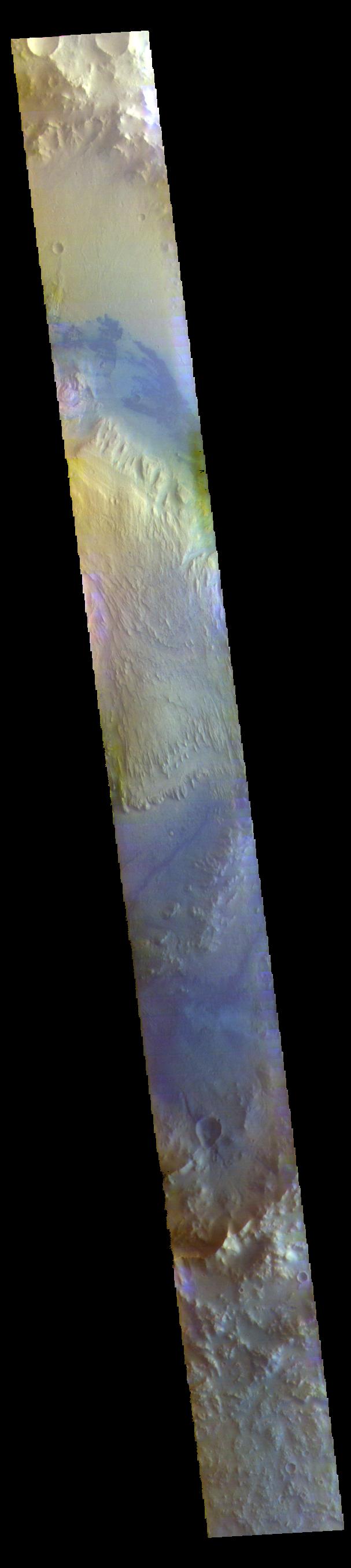 PIA24608: Gale Crater - False Color