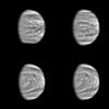 PIA00110: Four Views of Venus (High Pass Filter)