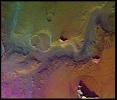PIA00153: Reull Valles (Enhanced Color)