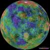 PIA00157: Hemispheric View of Venus Centered at 0 Degrees East Longitude
