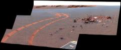 PIA10212: D-Star Panorama by Opportunity (False Color)