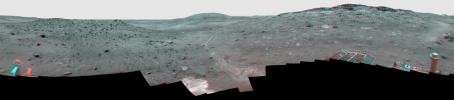 PIA12202: 'Calypso' Panorama of Spirit's View from 'Troy' (Stereo)