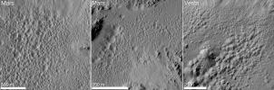 PIA16185: Pitted Terrain on Mars and Vesta