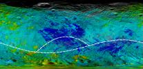 PIA17475: Map of Rock Properties at Giant Asteroid Vesta